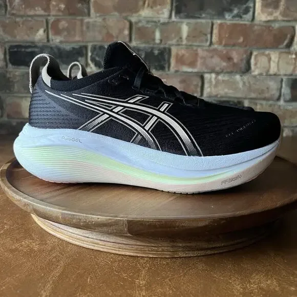 ASICS GEL-Nimbus 27 Max Cushion Women's 8 Black Breeze Running Sneakers Shoes - Picture 10 of 16